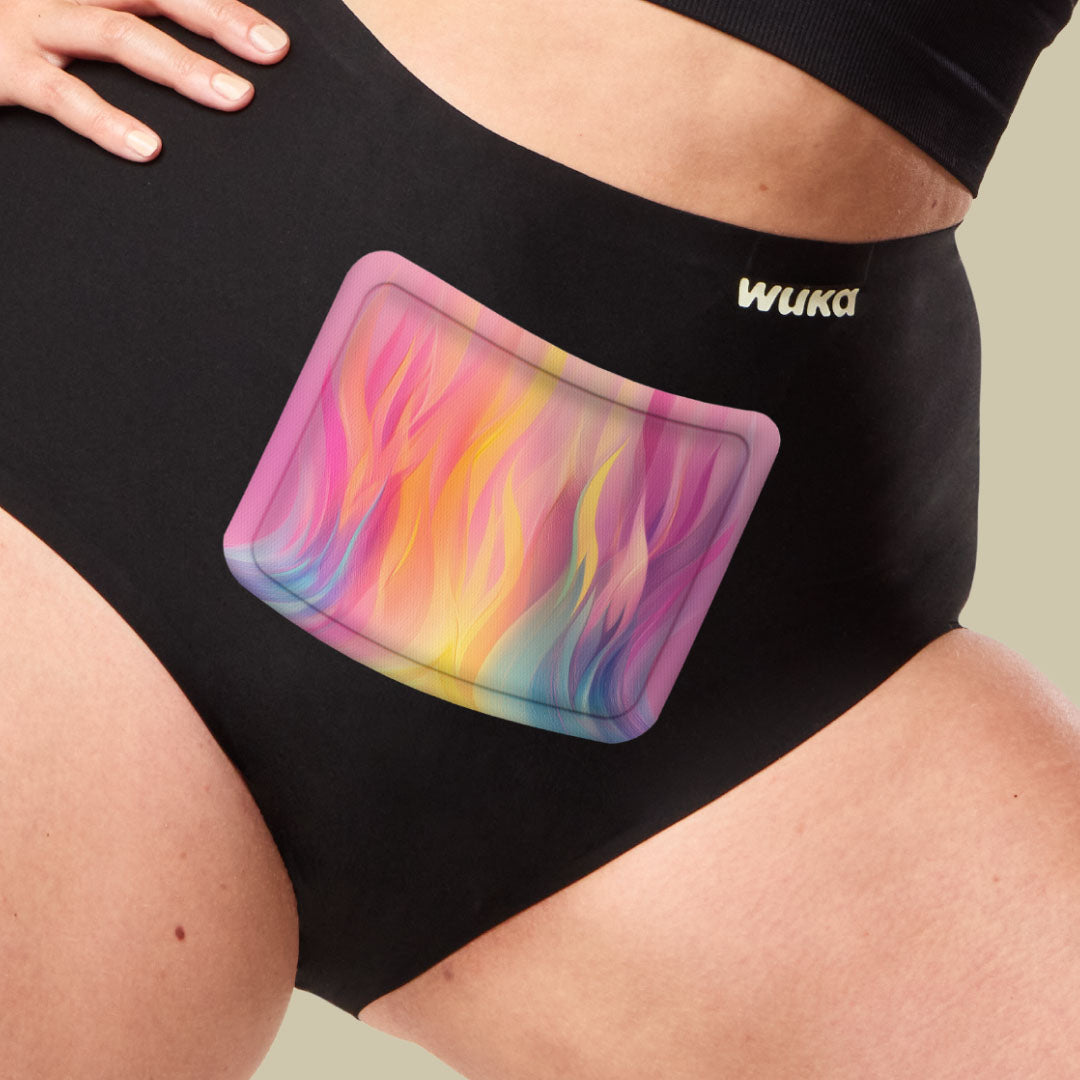 Explore WUKA’s Period Pain Relief collection featuring reusable heat patches, wearable hot water bottles, and innovative comfort wear designed to ease menstrual cramps naturally and support all-day relief.