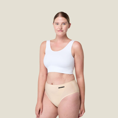 WUKA Stretch Seamless Midi Brief Heavy - Light Nude