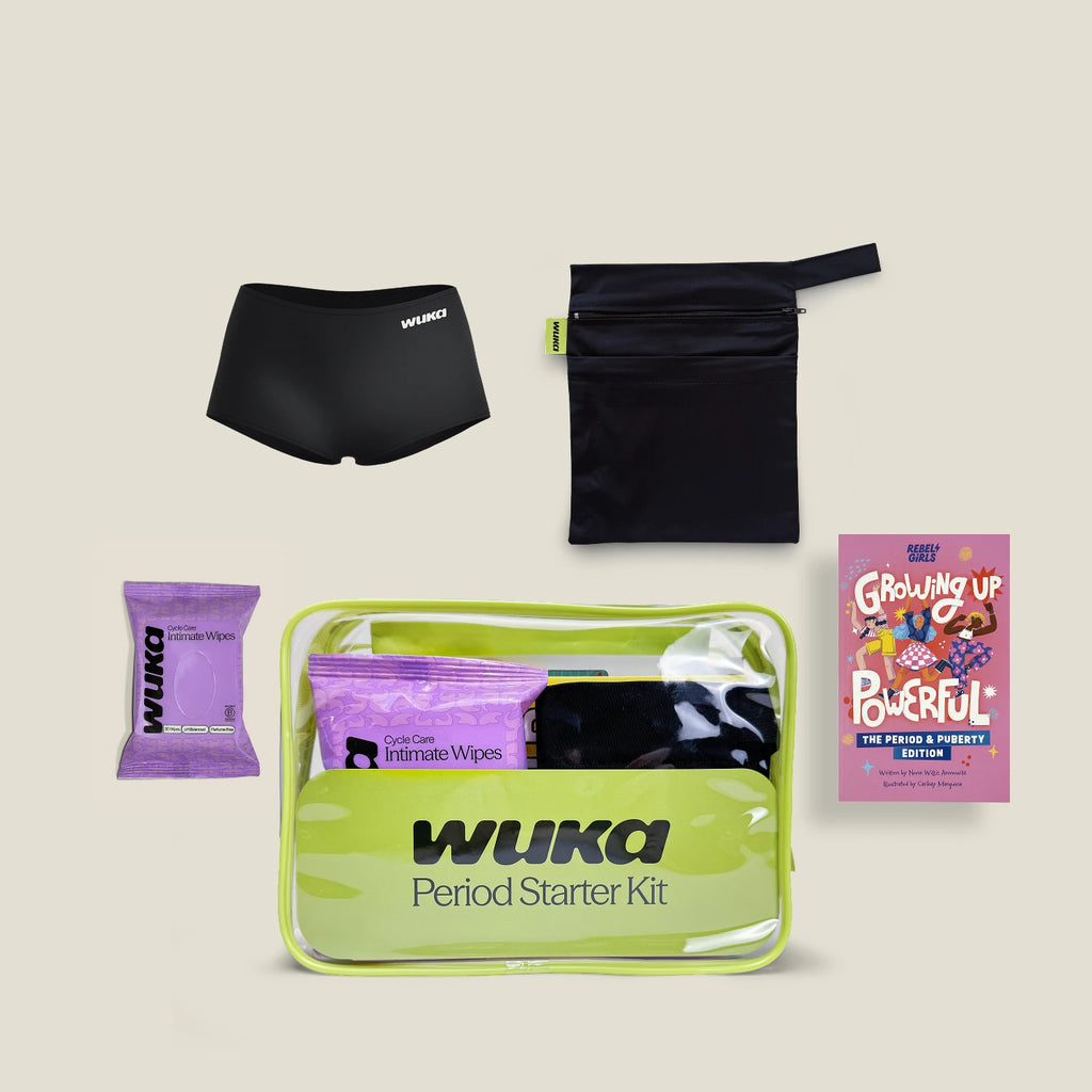 WUKA Teen Period Starter Kit - Boxer - Black
