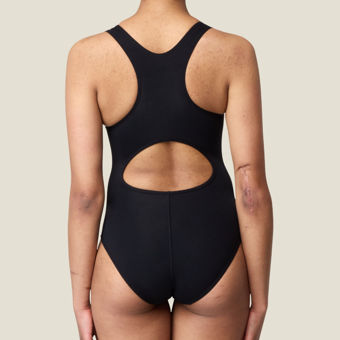 WUKA Period Racerback Swimsuit - Black