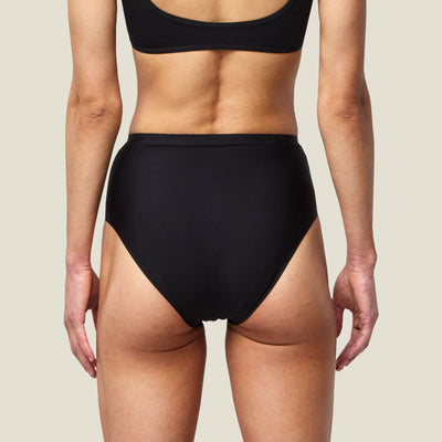 WUKA Stretch Seamless Midi Brief - Light Flow  Black
