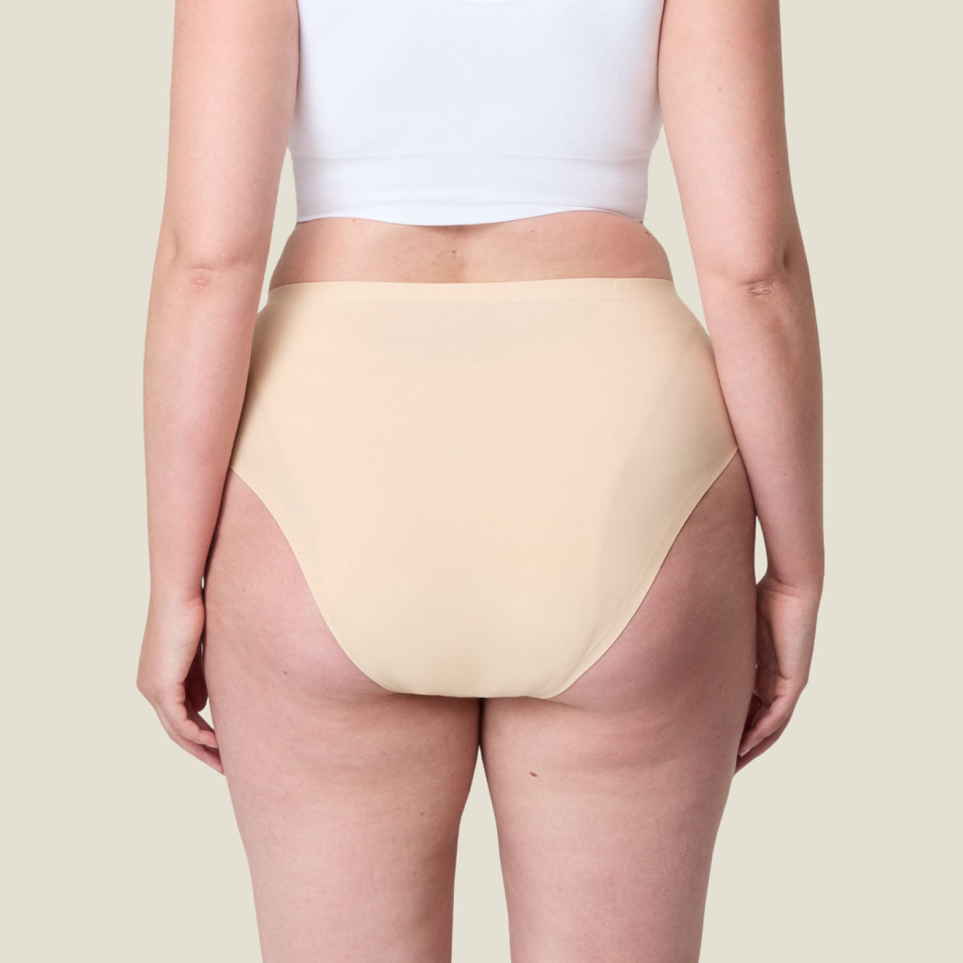 WUKA Stretch Seamless Midi Brief Heavy - Light Nude