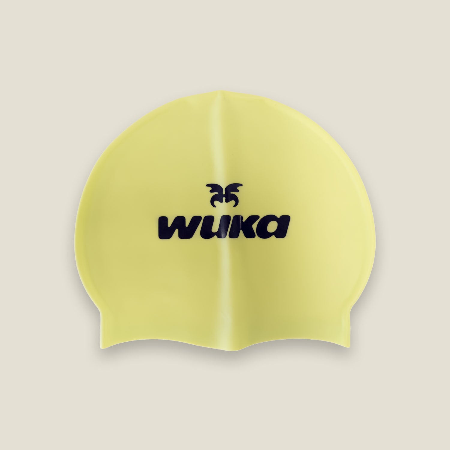 Yellow WUKA swim cap chlorine resistant swim accessory for teen period swimming kit