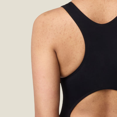 WUKA Period Racerback Swimsuit - Black