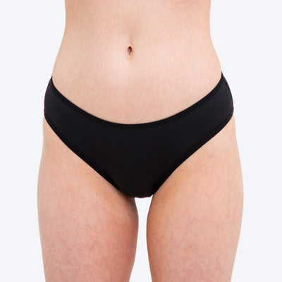 WUKA Teen Period Swim Bikini Style Light Flow Black Colour Front